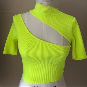 Neon crop top